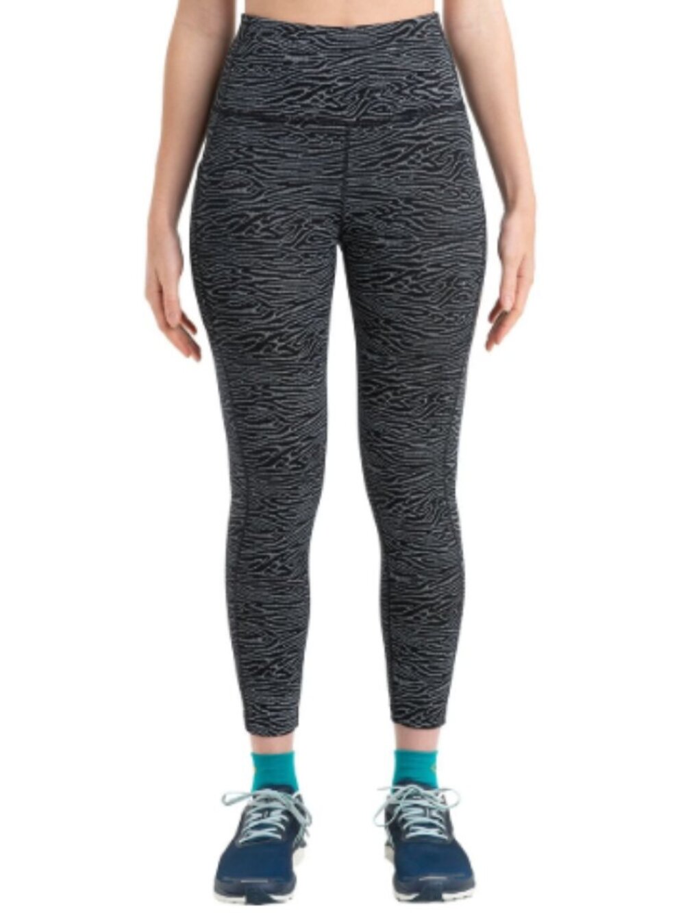 ICEBREAKER Women’s Fastray Topo Lines High Rise Tights - Size Medium